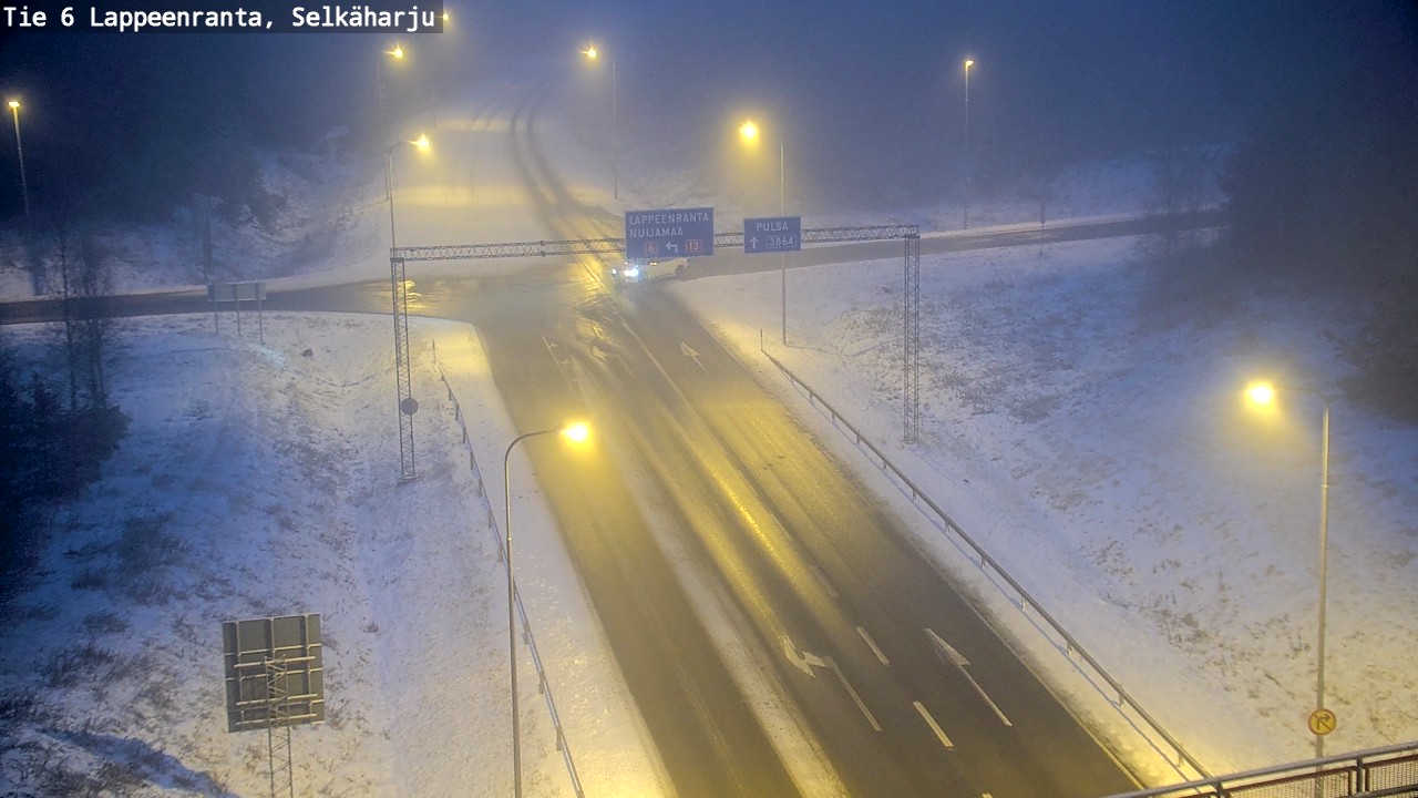 Weather Camera Image Road 6 Lappeenranta, Selkäharju, Lappeenranta, Etelä-Karjala