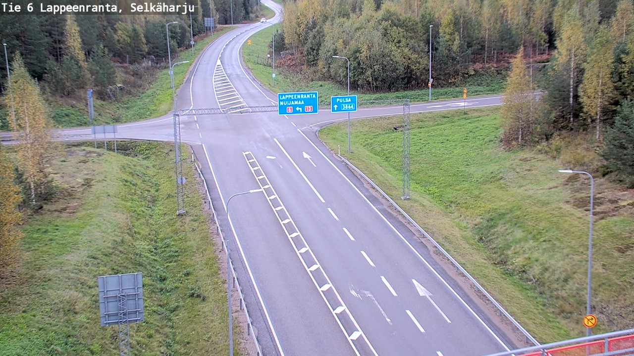 Weather Camera Image Road 6 Lappeenranta, Selkäharju, Lappeenranta, Etelä-Karjala