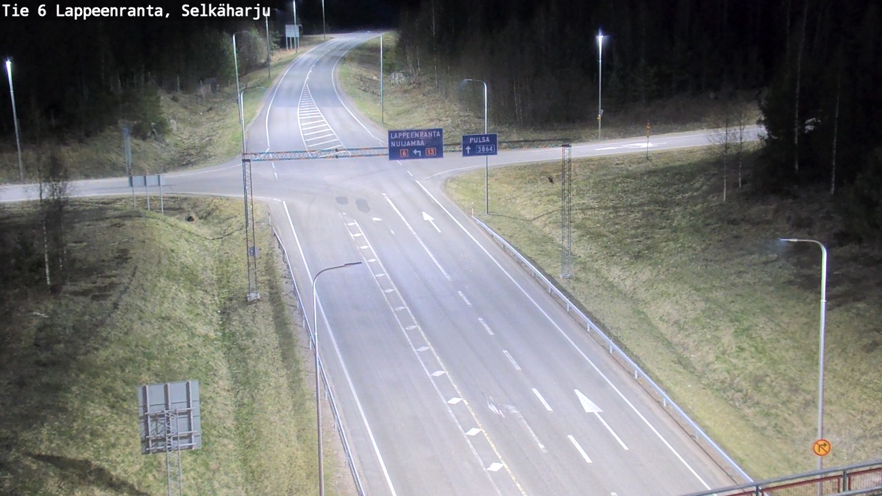Weather Camera Image Road 6 Lappeenranta, Selkäharju, Lappeenranta, Etelä-Karjala