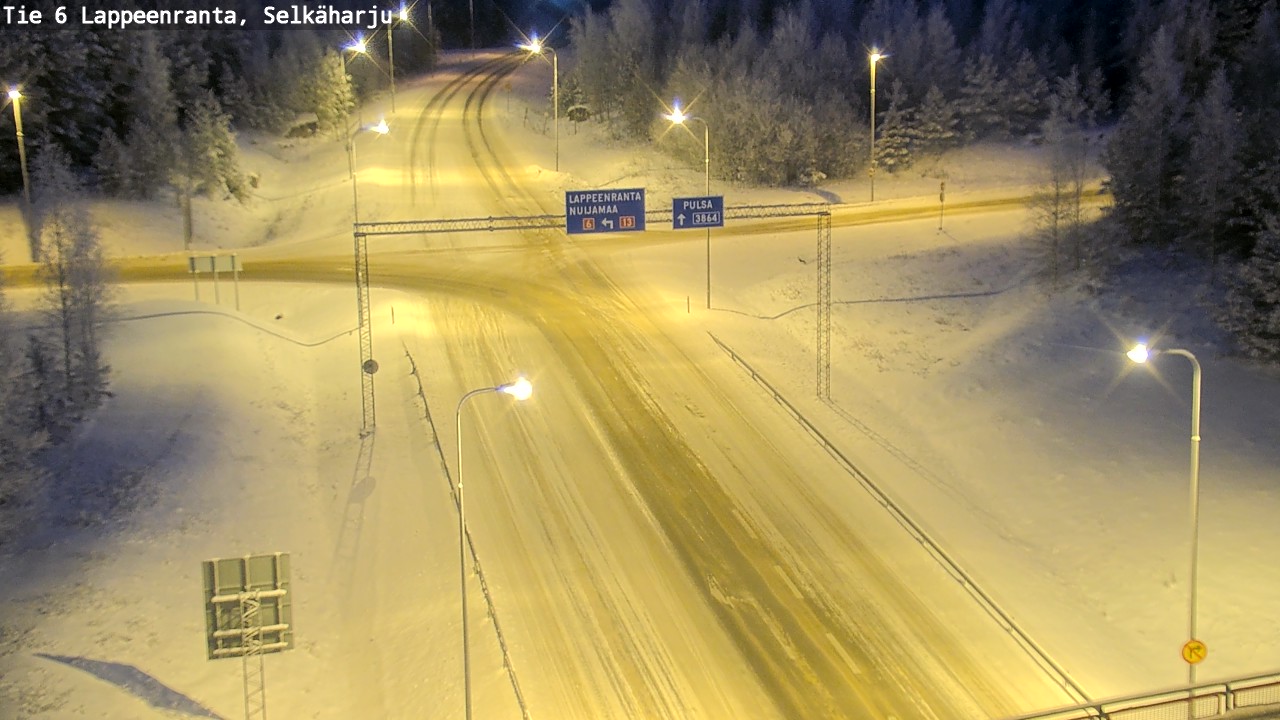 Weather Camera Image Road 6 Lappeenranta, Selkäharju, Lappeenranta, Etelä-Karjala