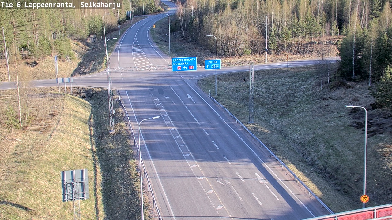 Weather Camera Image Road 6 Lappeenranta, Selkäharju, Lappeenranta, Etelä-Karjala