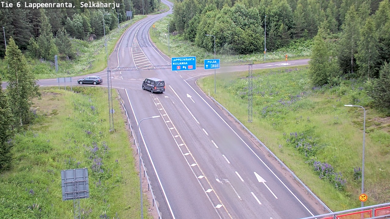 Weather Camera Image Road 6 Lappeenranta, Selkäharju, Lappeenranta, Etelä-Karjala