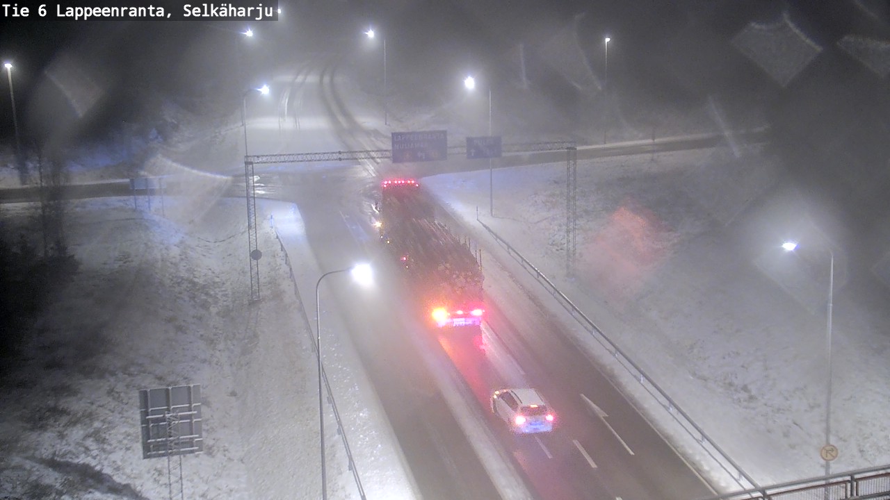 Weather Camera Image Road 6 Lappeenranta, Selkäharju, Lappeenranta, Etelä-Karjala
