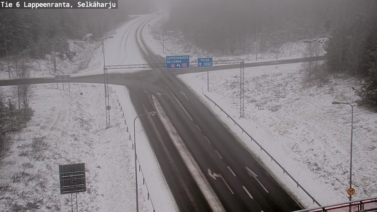 Weather Camera Image Road 6 Lappeenranta, Selkäharju, Lappeenranta, Etelä-Karjala