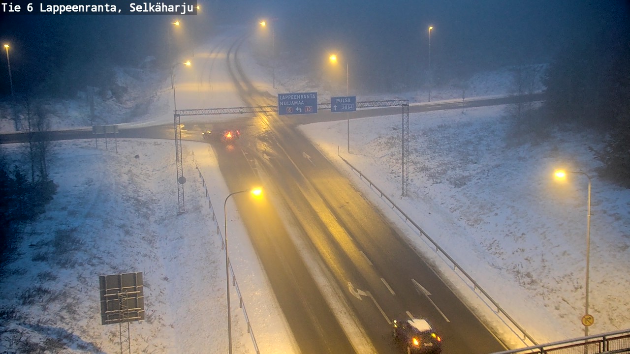 Weather Camera Image Road 6 Lappeenranta, Selkäharju, Lappeenranta, Etelä-Karjala