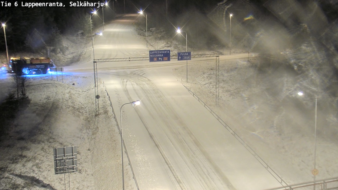 Weather Camera Image Väg 6 Villmanstrand, Selkäharju, Lappeenranta, Etelä-Karjala
