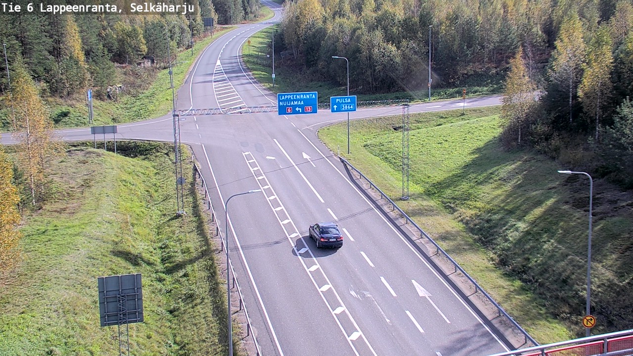 Weather Camera Image Road 6 Lappeenranta, Selkäharju, Lappeenranta, Etelä-Karjala