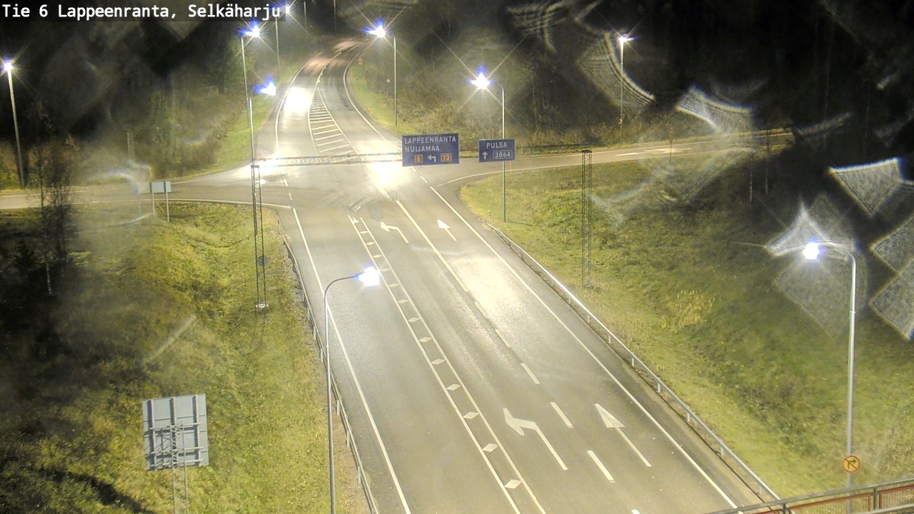 Weather Camera Image Väg 6 Villmanstrand, Selkäharju, Lappeenranta, Etelä-Karjala
