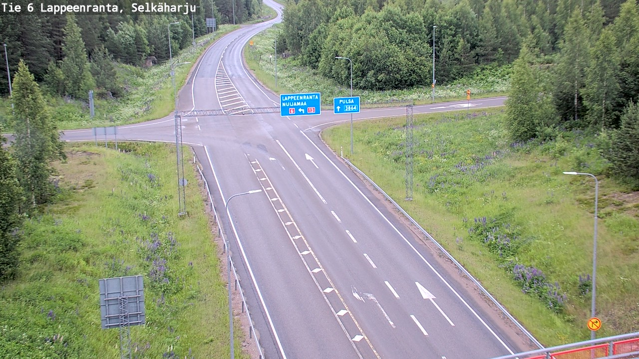 Weather Camera Image Road 6 Lappeenranta, Selkäharju, Lappeenranta, Etelä-Karjala