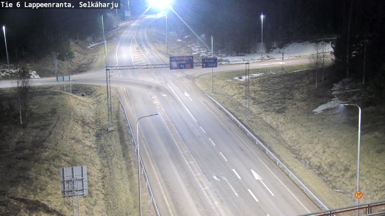 Weather Camera Image Road 6 Lappeenranta, Selkäharju, Lappeenranta, Etelä-Karjala