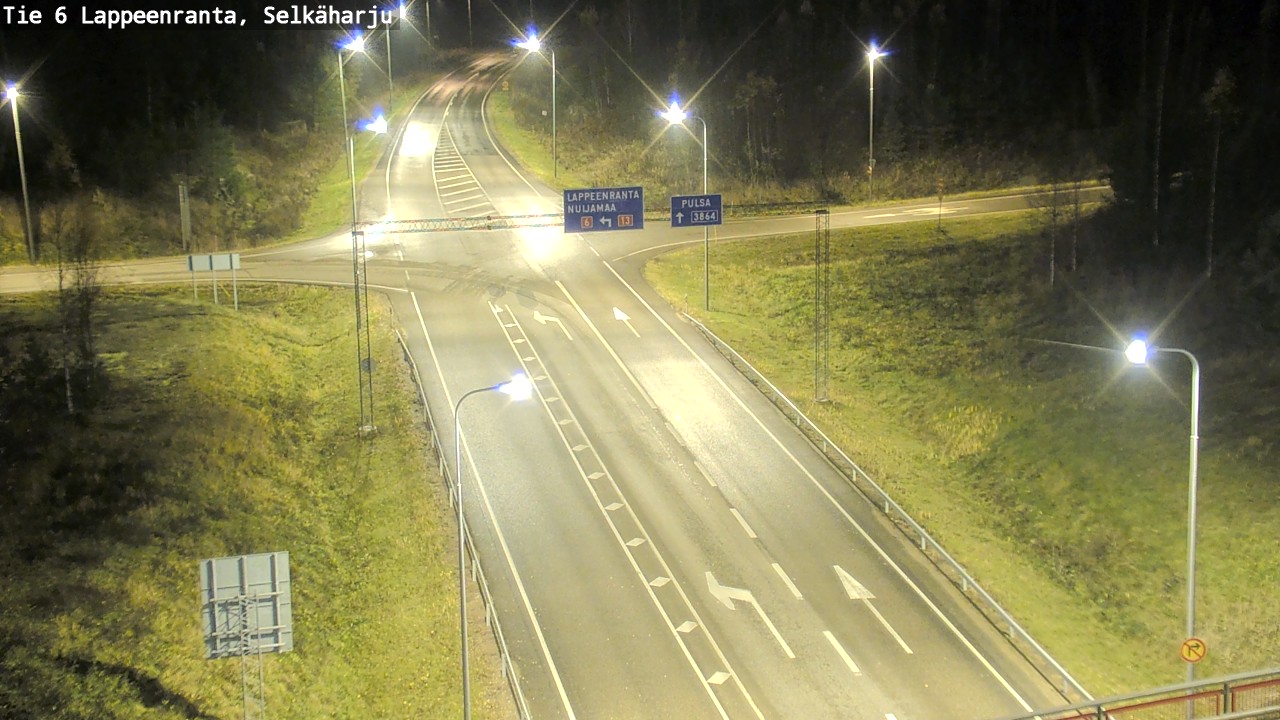 Weather Camera Image Väg 6 Villmanstrand, Selkäharju, Lappeenranta, Etelä-Karjala