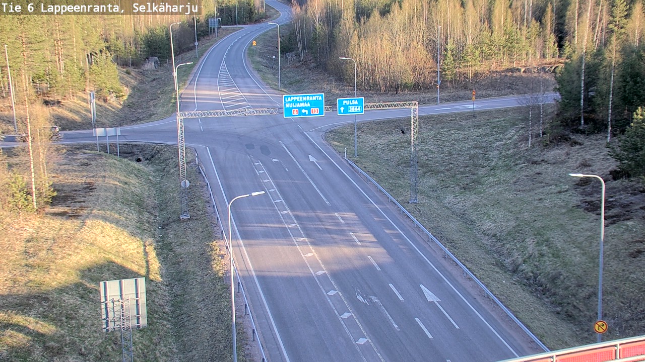 Weather Camera Image Road 6 Lappeenranta, Selkäharju, Lappeenranta, Etelä-Karjala