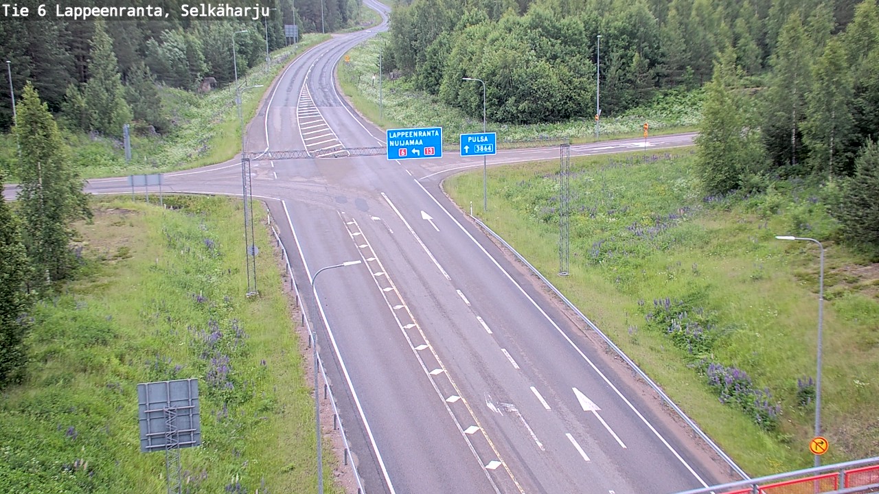 Weather Camera Image Road 6 Lappeenranta, Selkäharju, Lappeenranta, Etelä-Karjala
