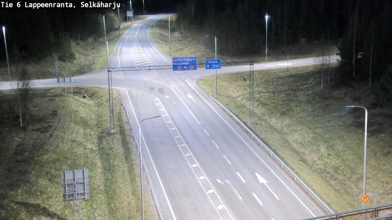 Weather Camera Image Road 6 Lappeenranta, Selkäharju, Lappeenranta, Etelä-Karjala