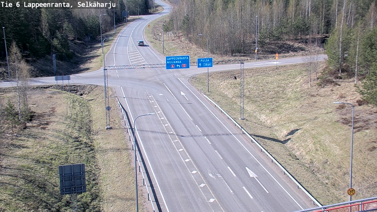 Weather Camera Image Road 6 Lappeenranta, Selkäharju, Lappeenranta, Etelä-Karjala