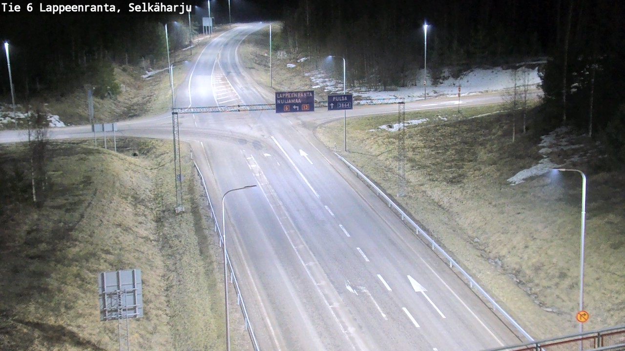Weather Camera Image Road 6 Lappeenranta, Selkäharju, Lappeenranta, Etelä-Karjala