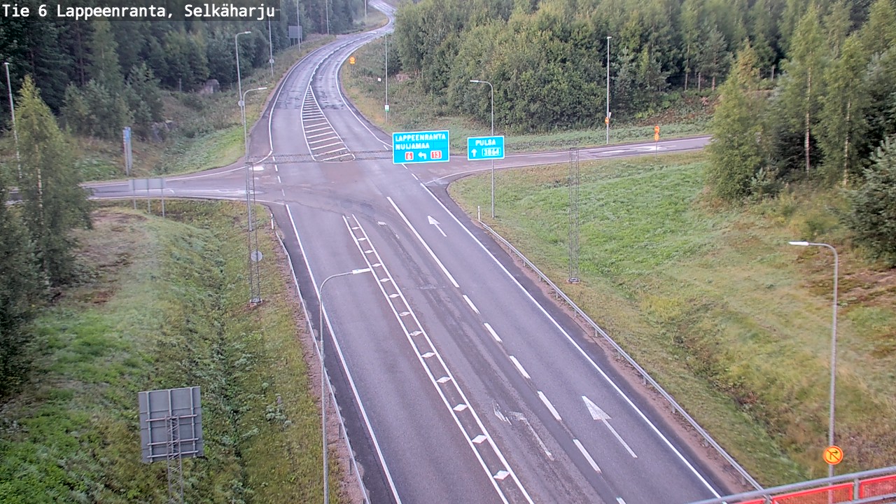 Weather Camera Image Road 6 Lappeenranta, Selkäharju, Lappeenranta, Etelä-Karjala