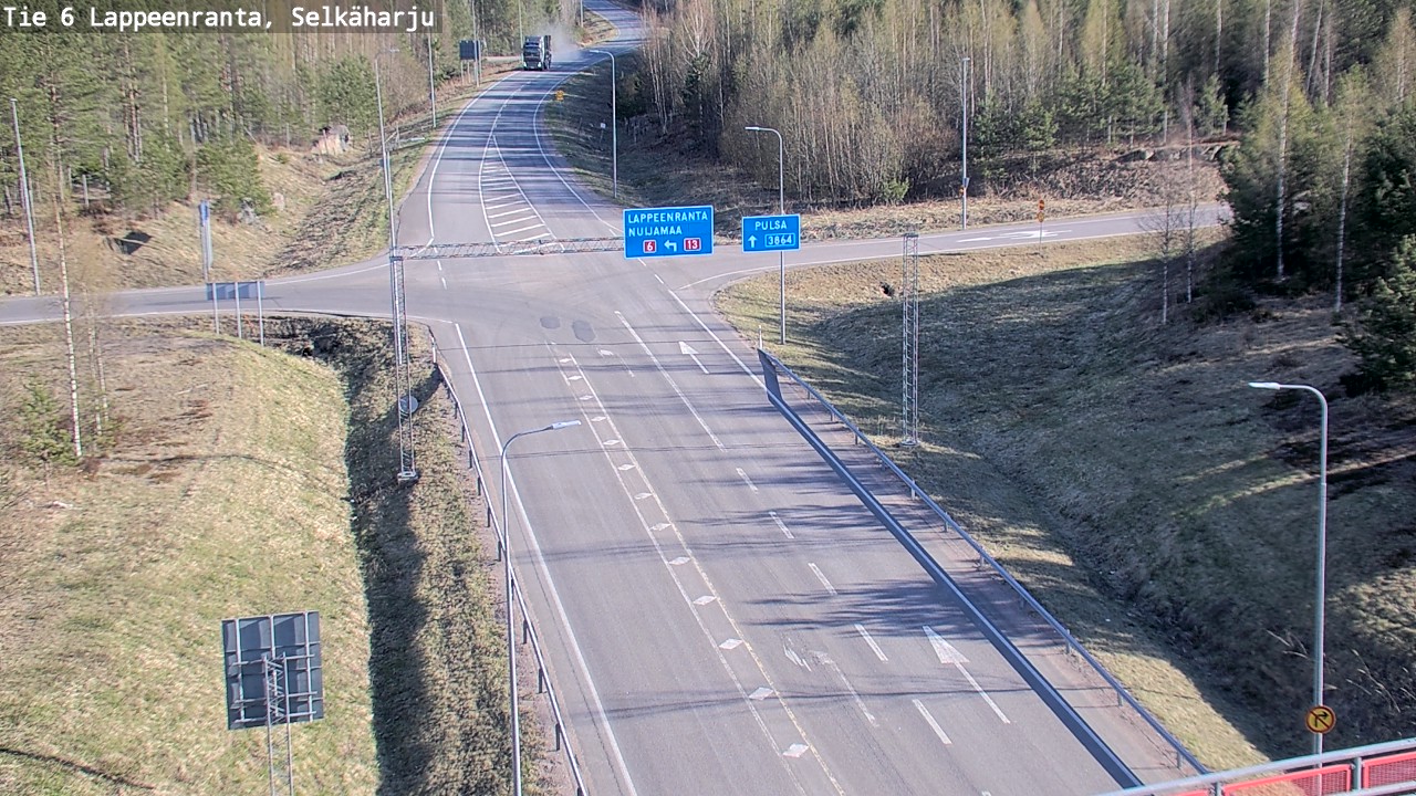 Weather Camera Image Road 6 Lappeenranta, Selkäharju, Lappeenranta, Etelä-Karjala