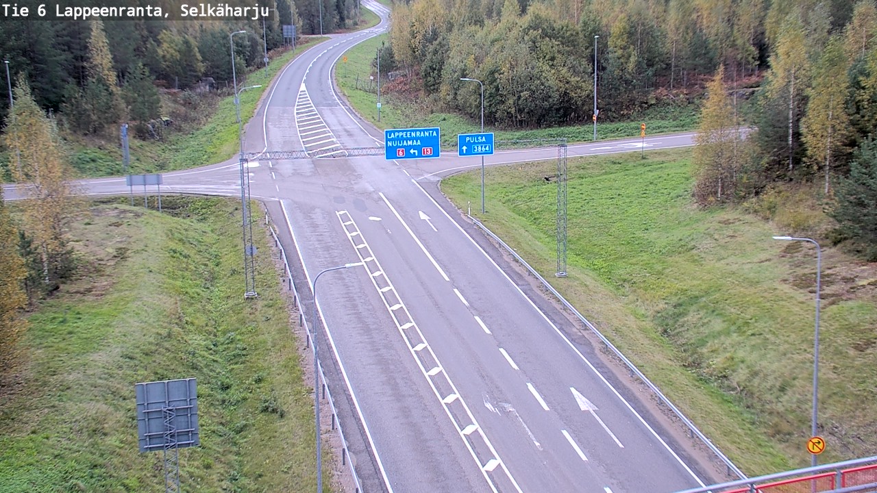 Weather Camera Image Road 6 Lappeenranta, Selkäharju, Lappeenranta, Etelä-Karjala