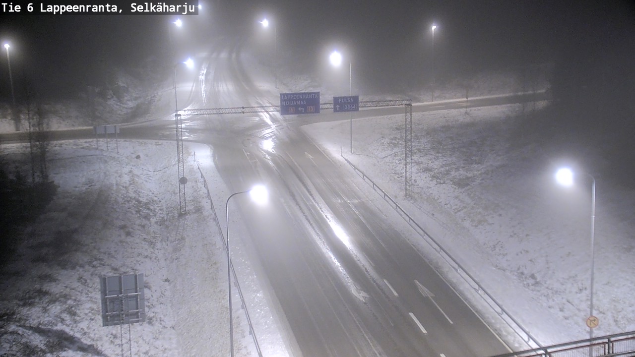 Weather Camera Image Road 6 Lappeenranta, Selkäharju, Lappeenranta, Etelä-Karjala