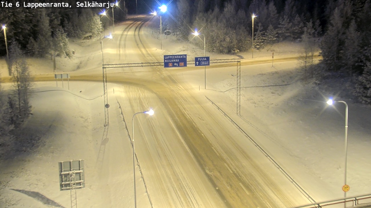 Weather Camera Image Road 6 Lappeenranta, Selkäharju, Lappeenranta, Etelä-Karjala