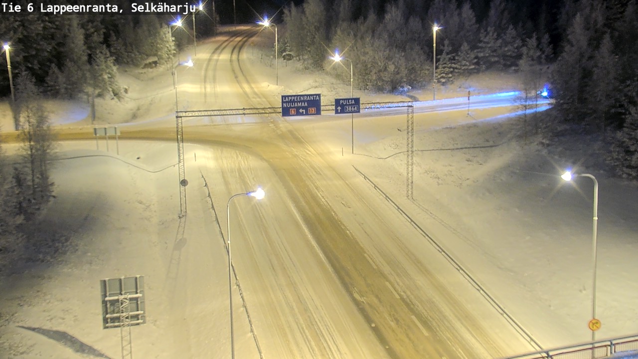 Weather Camera Image Road 6 Lappeenranta, Selkäharju, Lappeenranta, Etelä-Karjala