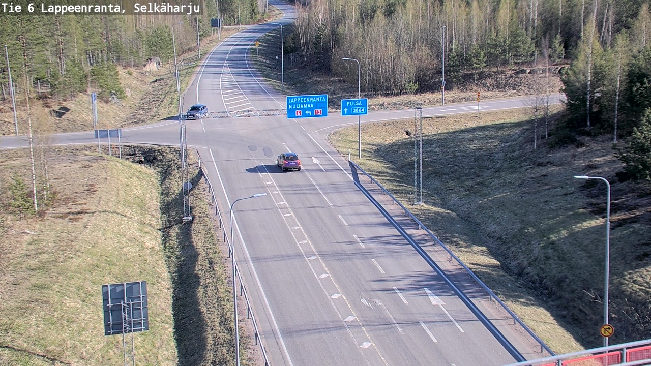 Weather Camera Image Road 6 Lappeenranta, Selkäharju, Lappeenranta, Etelä-Karjala