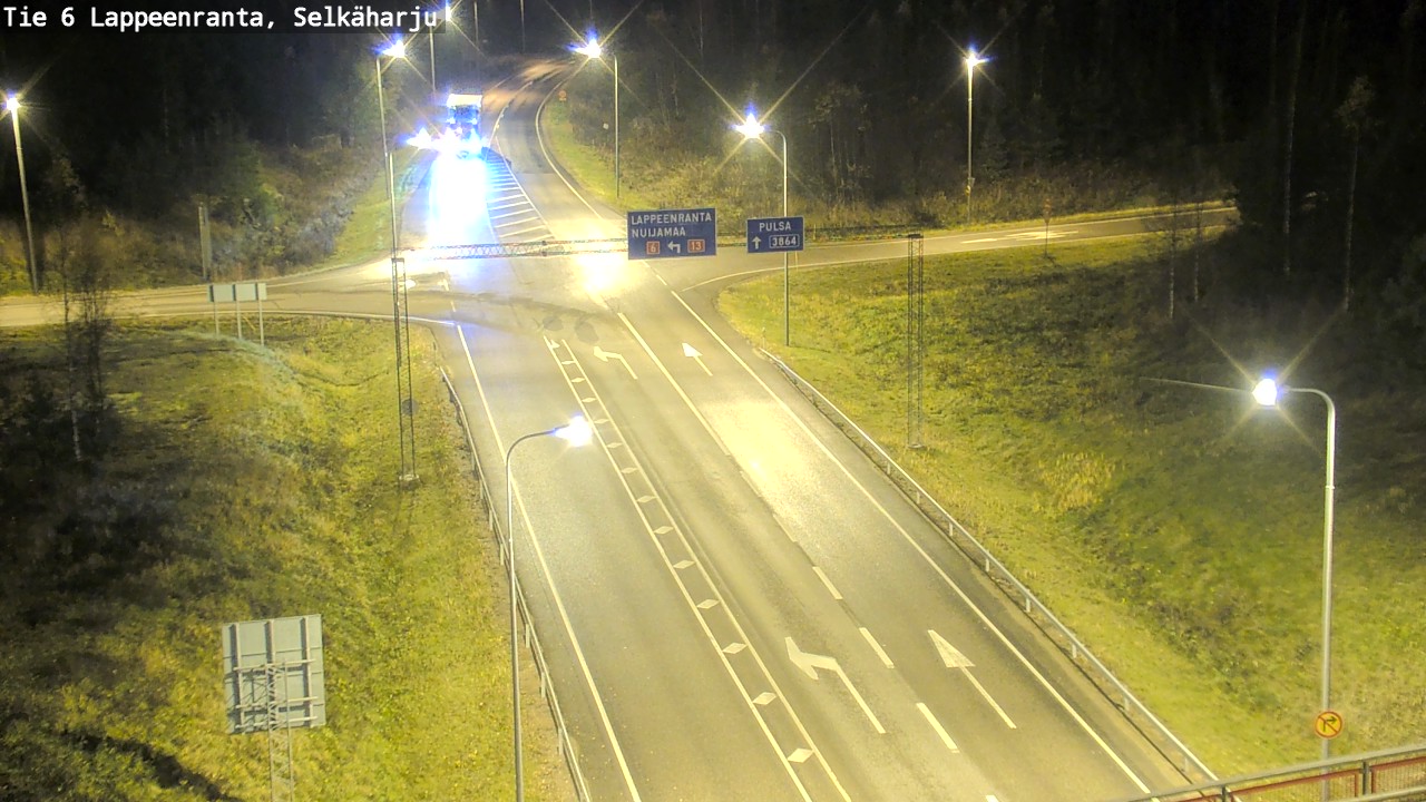 Weather Camera Image Väg 6 Villmanstrand, Selkäharju, Lappeenranta, Etelä-Karjala