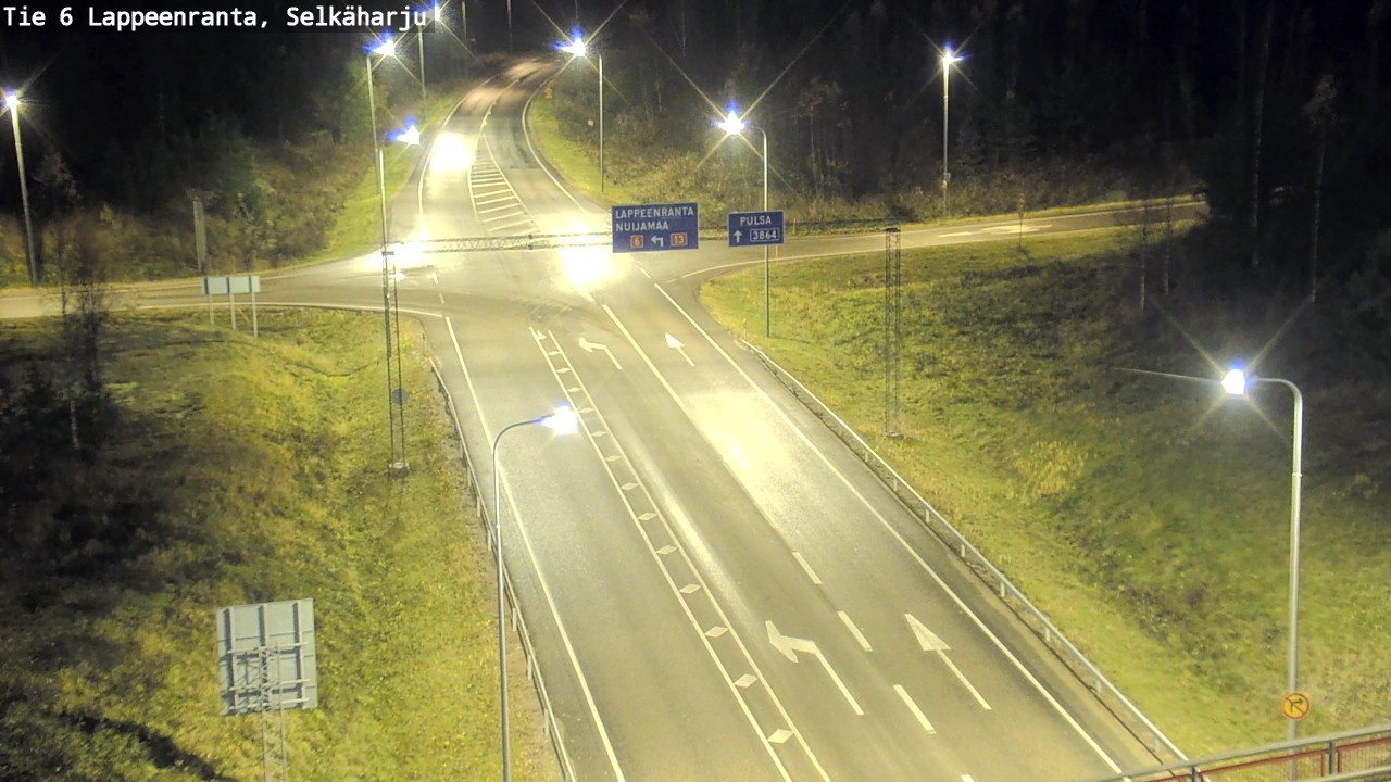 Weather Camera Image Väg 6 Villmanstrand, Selkäharju, Lappeenranta, Etelä-Karjala