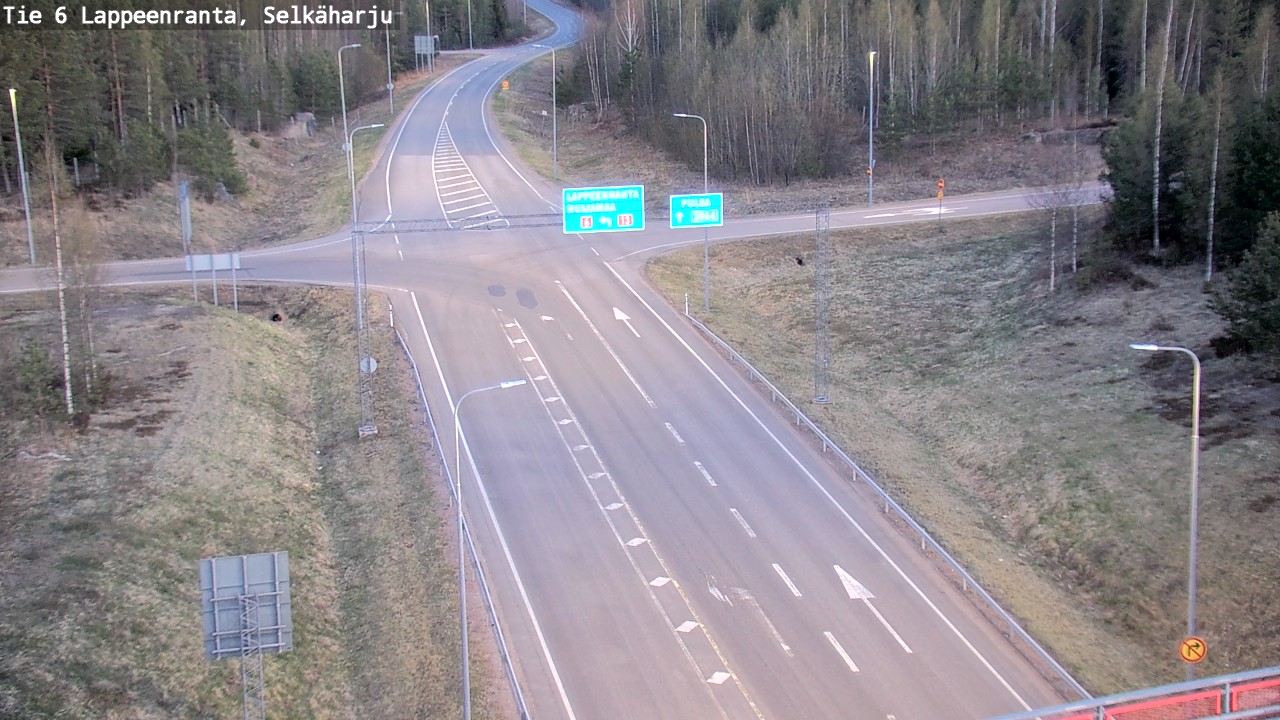Weather Camera Image Road 6 Lappeenranta, Selkäharju, Lappeenranta, Etelä-Karjala