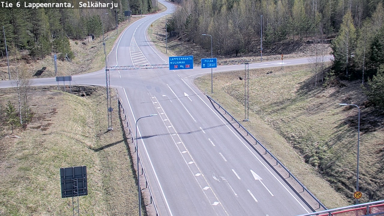 Weather Camera Image Road 6 Lappeenranta, Selkäharju, Lappeenranta, Etelä-Karjala