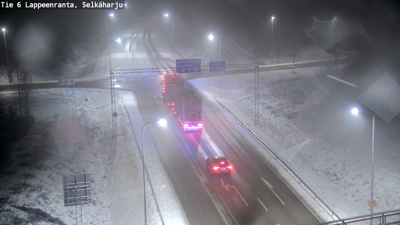 Weather Camera Image Road 6 Lappeenranta, Selkäharju, Lappeenranta, Etelä-Karjala