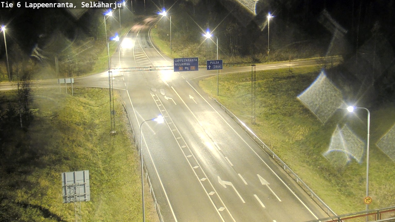 Weather Camera Image Väg 6 Villmanstrand, Selkäharju, Lappeenranta, Etelä-Karjala