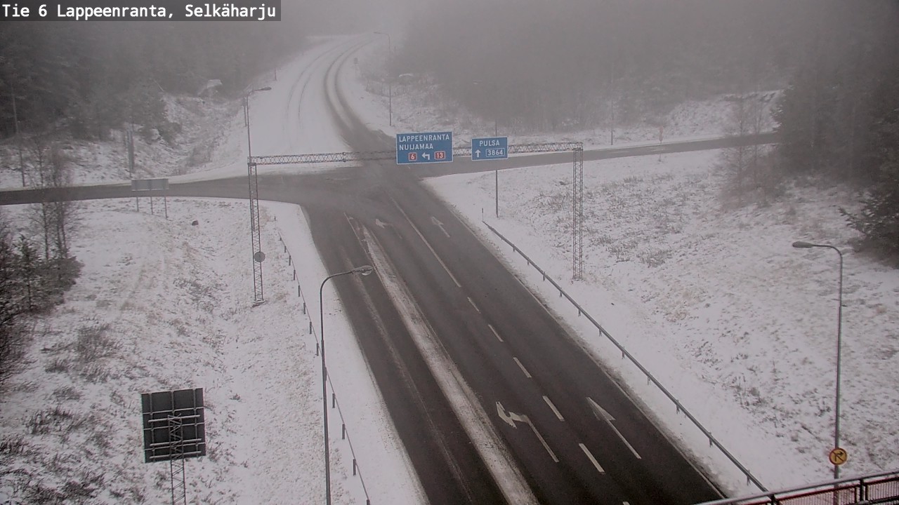 Weather Camera Image Road 6 Lappeenranta, Selkäharju, Lappeenranta, Etelä-Karjala