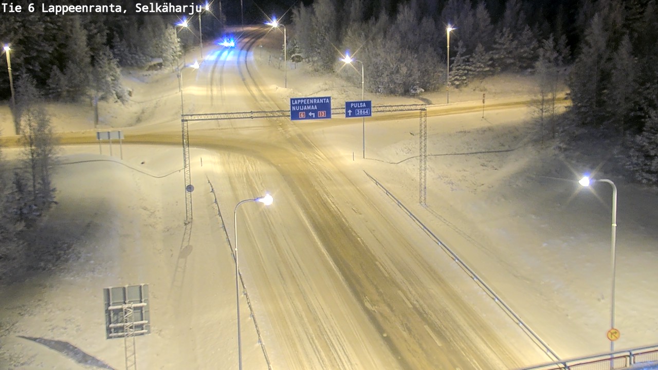 Weather Camera Image Road 6 Lappeenranta, Selkäharju, Lappeenranta, Etelä-Karjala