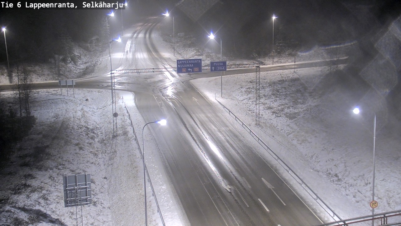 Weather Camera Image Road 6 Lappeenranta, Selkäharju, Lappeenranta, Etelä-Karjala