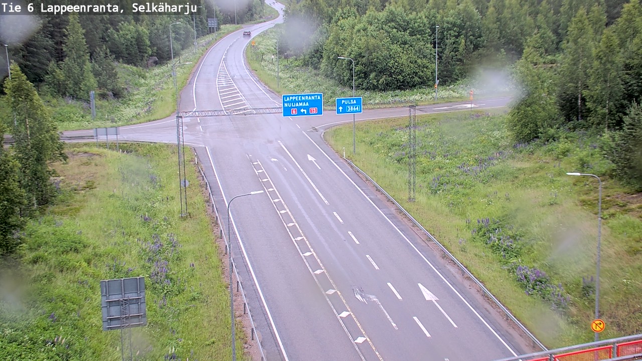 Weather Camera Image Road 6 Lappeenranta, Selkäharju, Lappeenranta, Etelä-Karjala