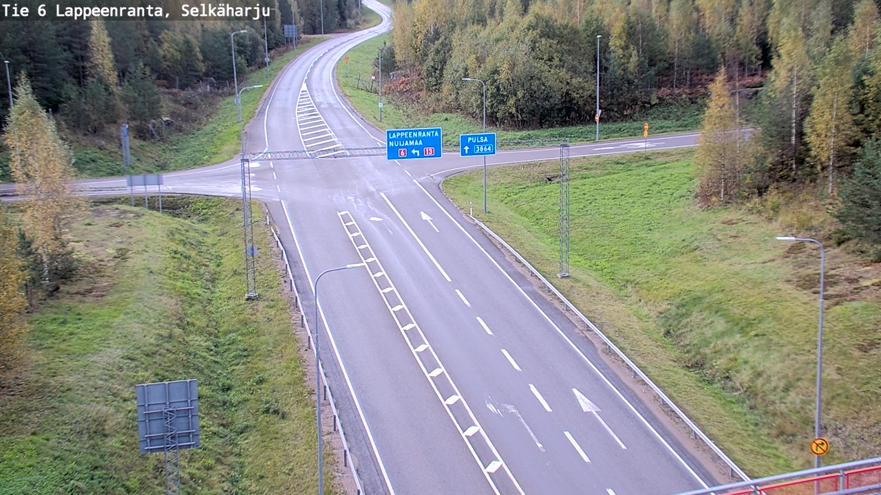 Weather Camera Image Road 6 Lappeenranta, Selkäharju, Lappeenranta, Etelä-Karjala