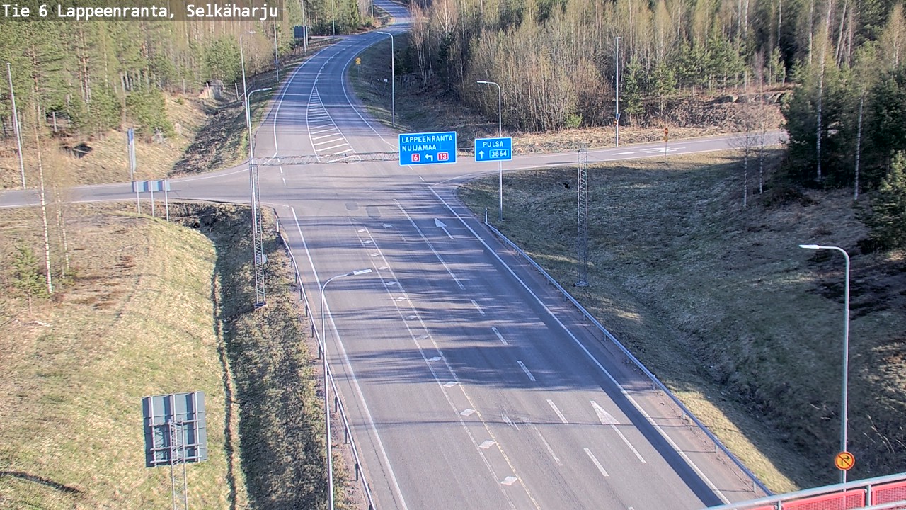 Weather Camera Image Road 6 Lappeenranta, Selkäharju, Lappeenranta, Etelä-Karjala