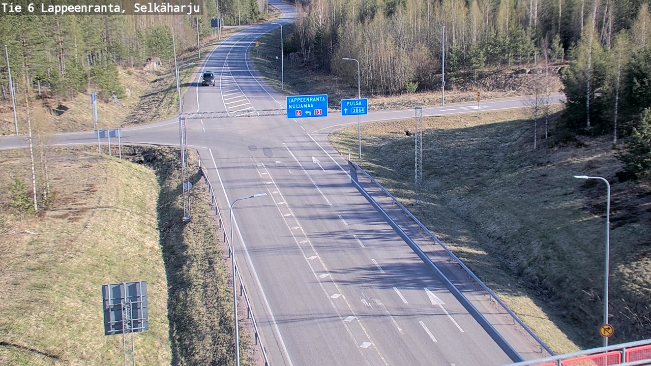 Weather Camera Image Road 6 Lappeenranta, Selkäharju, Lappeenranta, Etelä-Karjala