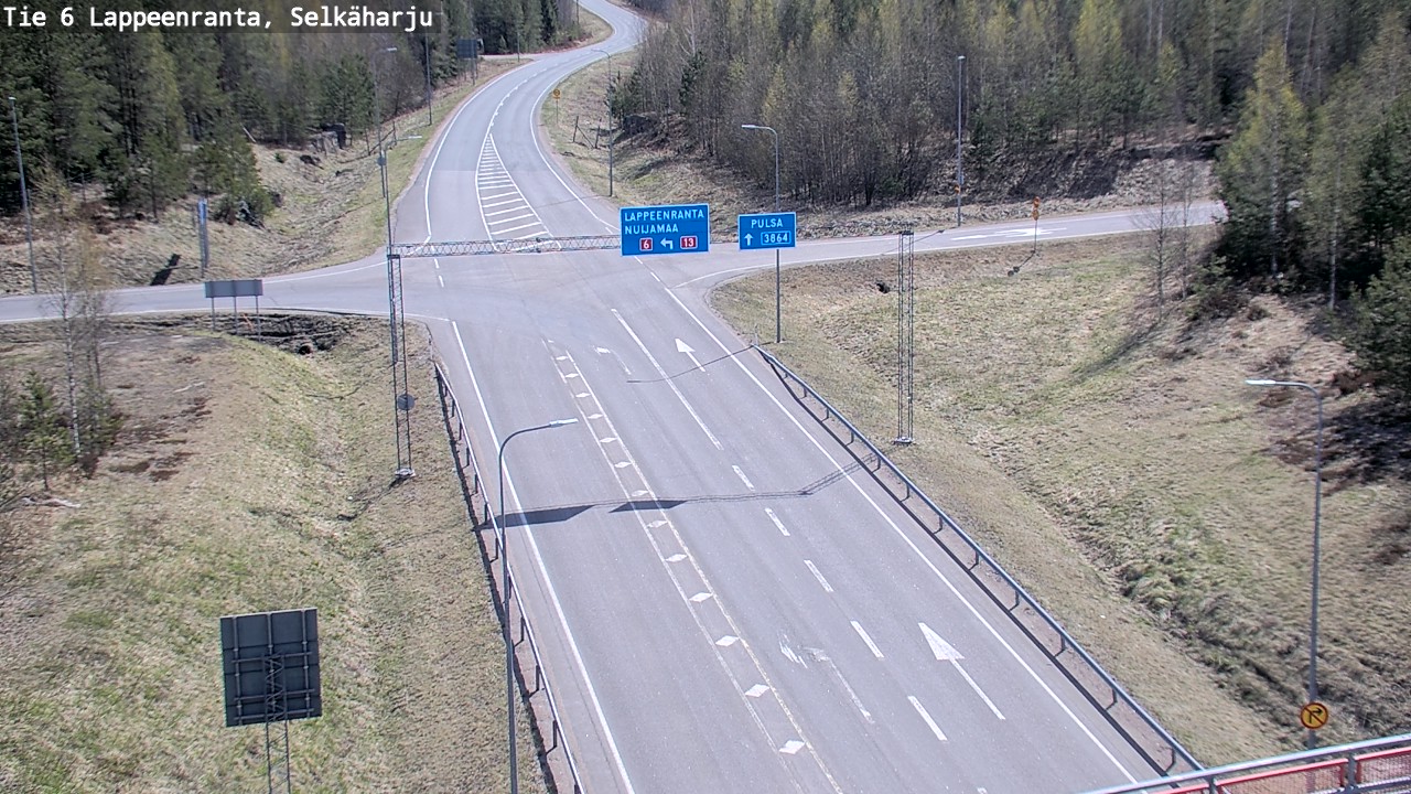 Weather Camera Image Road 6 Lappeenranta, Selkäharju, Lappeenranta, Etelä-Karjala