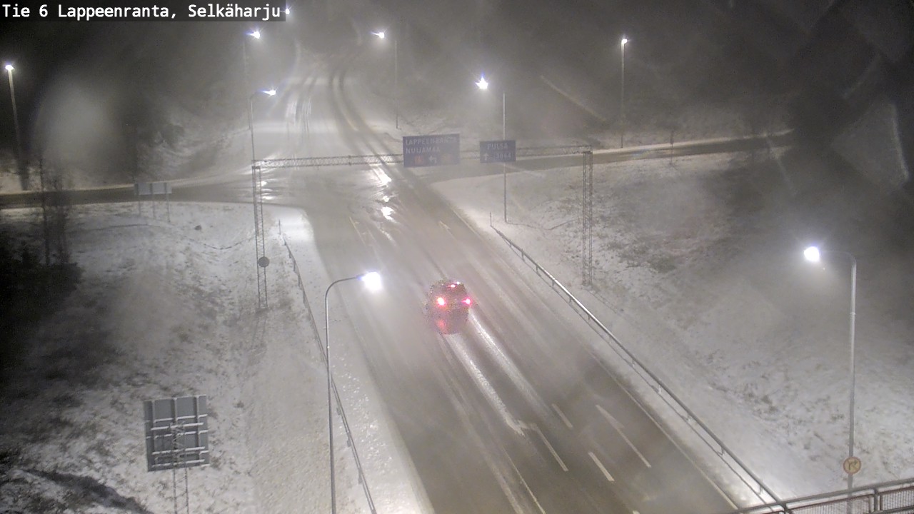 Weather Camera Image Road 6 Lappeenranta, Selkäharju, Lappeenranta, Etelä-Karjala