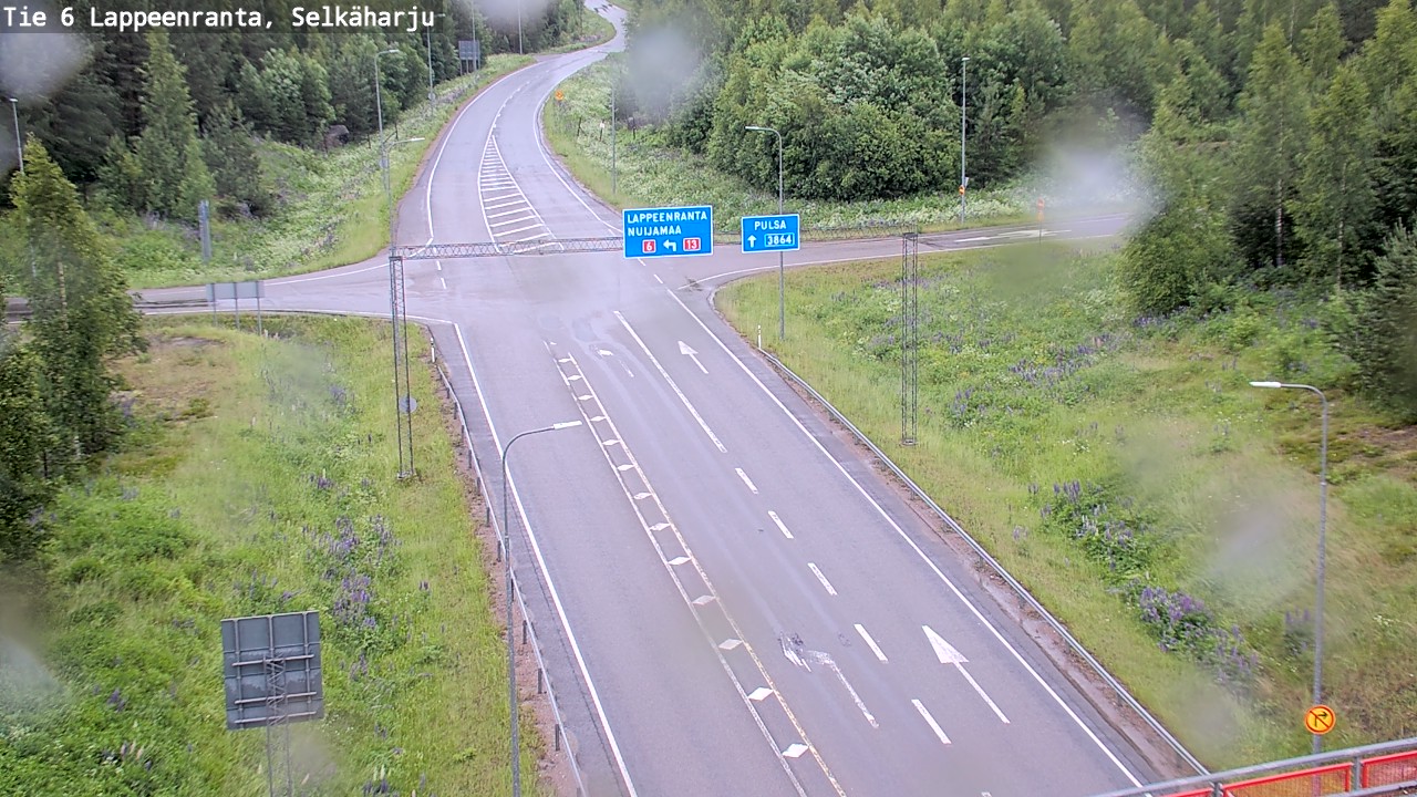 Weather Camera Image Road 6 Lappeenranta, Selkäharju, Lappeenranta, Etelä-Karjala