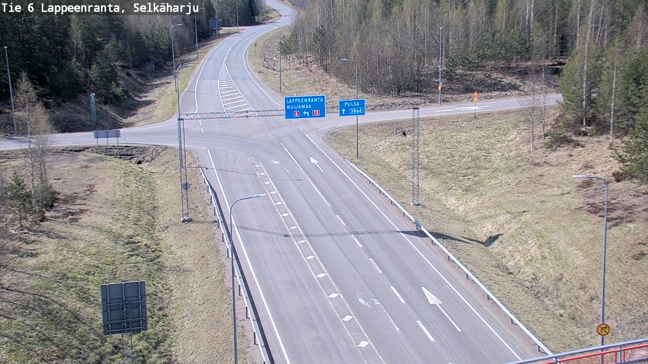 Weather Camera Image Road 6 Lappeenranta, Selkäharju, Lappeenranta, Etelä-Karjala