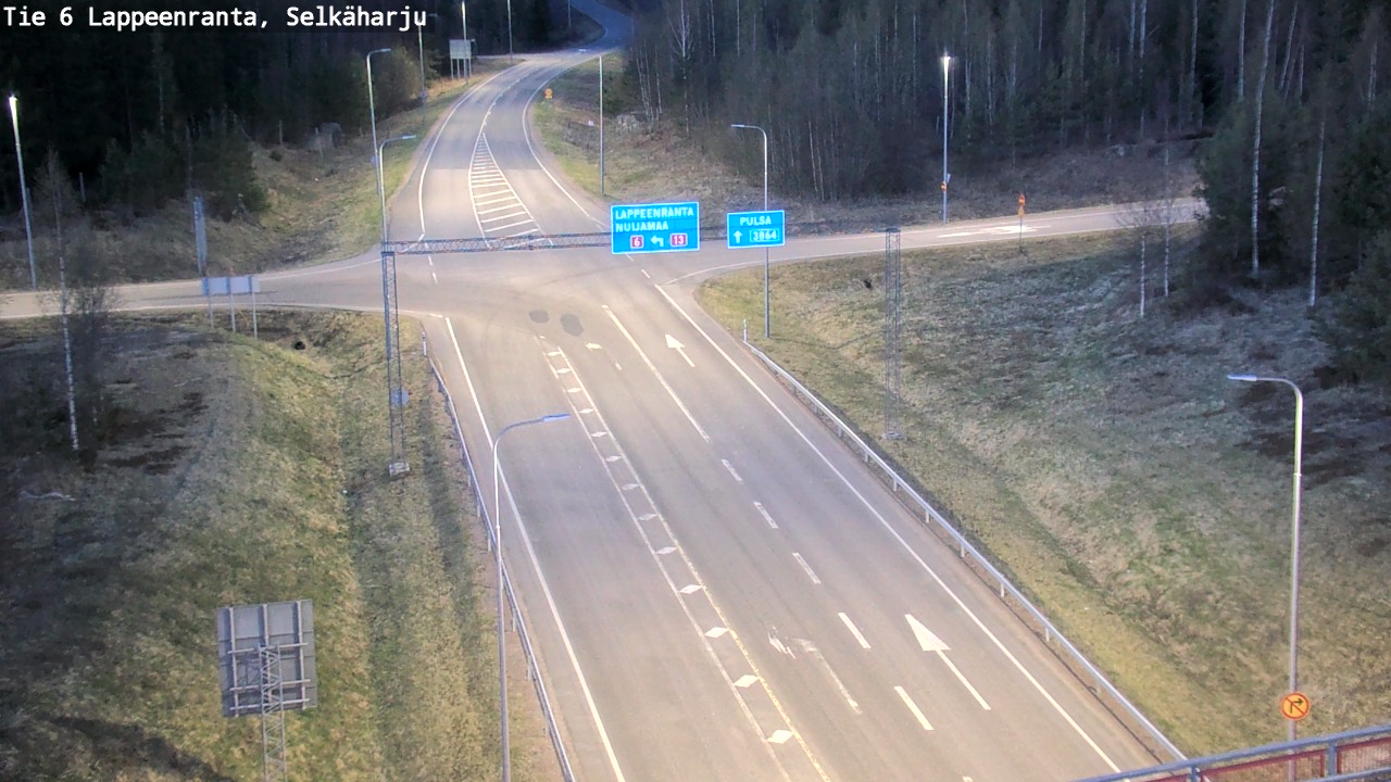 Weather Camera Image Road 6 Lappeenranta, Selkäharju, Lappeenranta, Etelä-Karjala