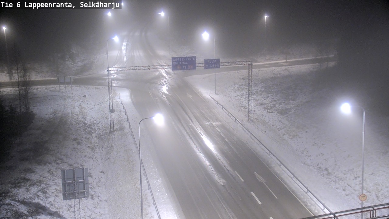 Weather Camera Image Road 6 Lappeenranta, Selkäharju, Lappeenranta, Etelä-Karjala