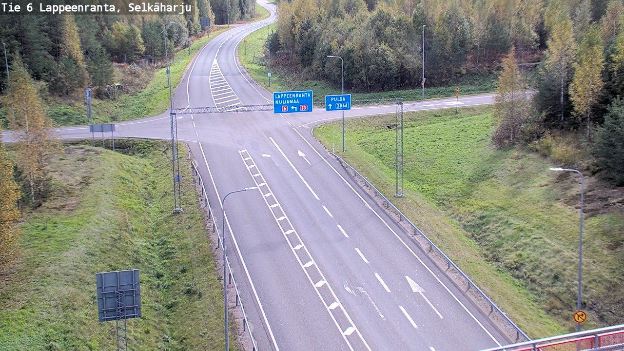 Weather Camera Image Road 6 Lappeenranta, Selkäharju, Lappeenranta, Etelä-Karjala