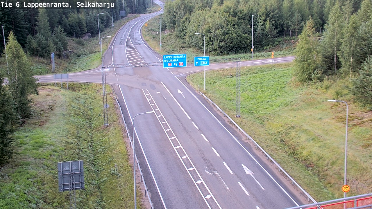 Weather Camera Image Road 6 Lappeenranta, Selkäharju, Lappeenranta, Etelä-Karjala