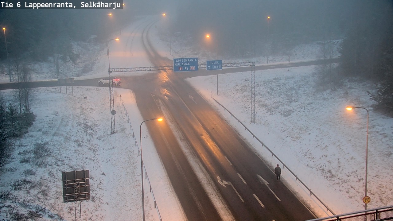 Weather Camera Image Road 6 Lappeenranta, Selkäharju, Lappeenranta, Etelä-Karjala