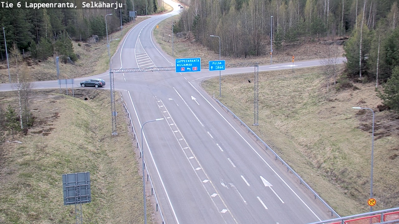 Weather Camera Image Road 6 Lappeenranta, Selkäharju, Lappeenranta, Etelä-Karjala
